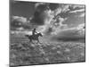 Michael Brennan on Ranch Horseback Riding-J^ R^ Eyerman-Mounted Photographic Print