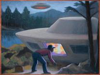 Steven Michalak Encounters a UFO at Falcon Lake, Canada-Michael Buhler-Art Print