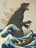 The Great Monster off Kanagawa-Michael Buxton-Framed Art Print