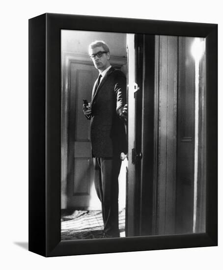 Michael Caine, The Ipcress File (1965)-null-Framed Stretched Canvas