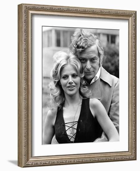 Michael Caine with Britt Ekland-Associated Newspapers-Framed Photo