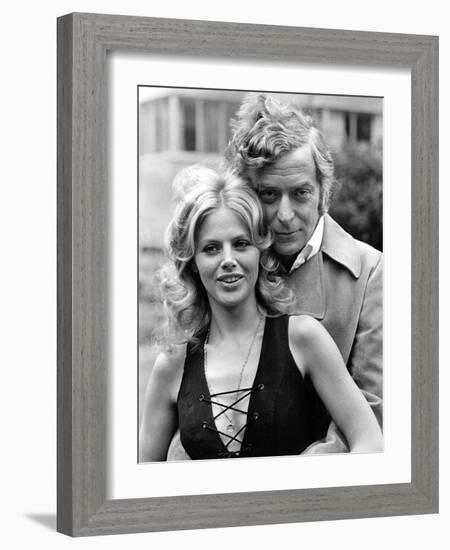 Michael Caine with Britt Ekland-Associated Newspapers-Framed Photo