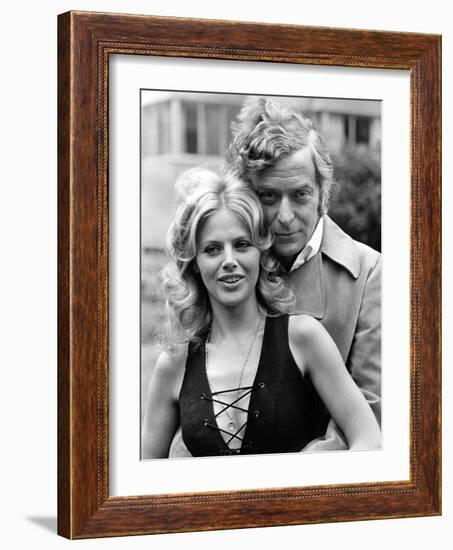 Michael Caine with Britt Ekland-Associated Newspapers-Framed Photo