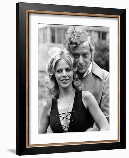 Michael Caine with Britt Ekland-Associated Newspapers-Framed Photo