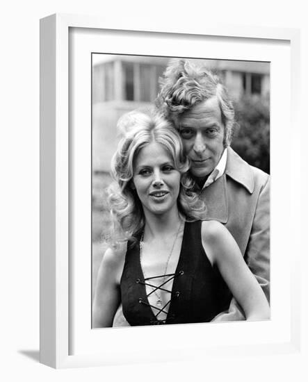 Michael Caine with Britt Ekland-Associated Newspapers-Framed Photo