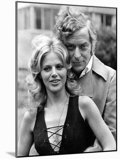 Michael Caine with Britt Ekland-Associated Newspapers-Mounted Photo