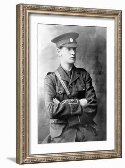 Michael Collins (1890-1922) in the Uniform of the Irish Republican Army, c.1916-Irish Photographer-Framed Photographic Print