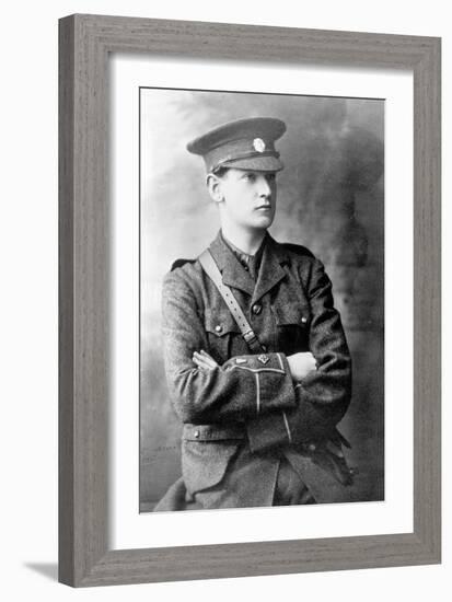 Michael Collins (1890-1922) in the Uniform of the Irish Republican Army, c.1916-Irish Photographer-Framed Photographic Print