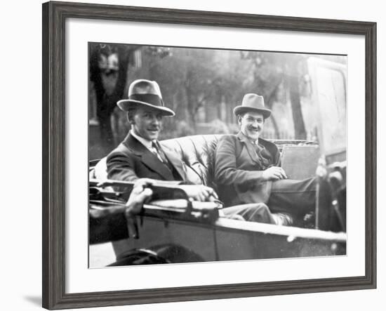 Michael Collins (1890-1922) with Emmet Dalton During the Treaty Discussions in London, 1921-English Photographer-Framed Photographic Print