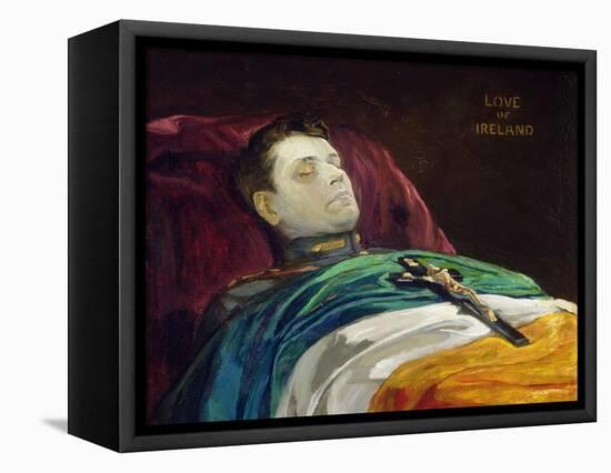 Michael Collins (Love of Ireland), 1922-Sir John Lavery-Framed Premier Image Canvas