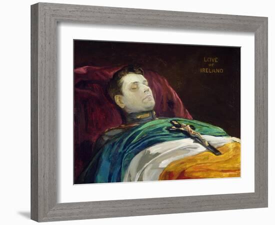 Michael Collins (Love of Ireland), 1922-Sir John Lavery-Framed Giclee Print