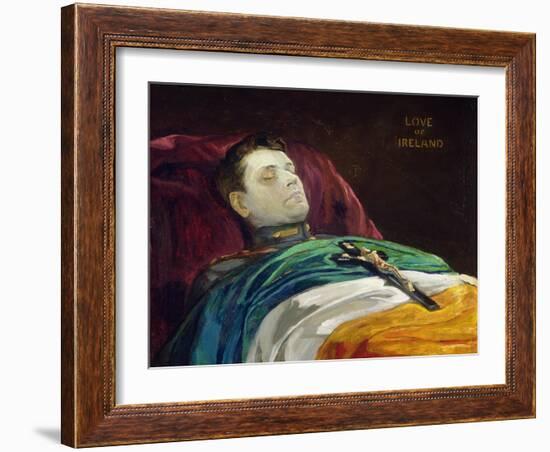 Michael Collins (Love of Ireland), 1922-Sir John Lavery-Framed Giclee Print