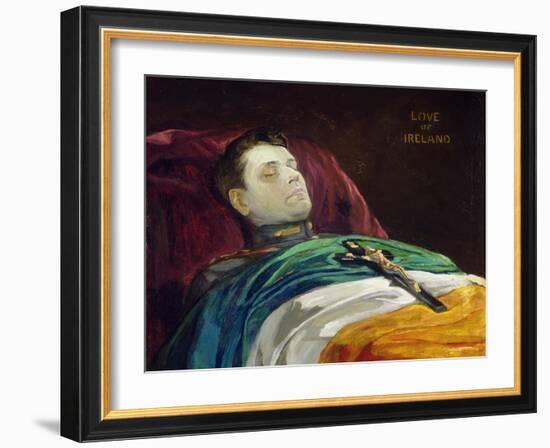 Michael Collins (Love of Ireland), 1922-Sir John Lavery-Framed Giclee Print
