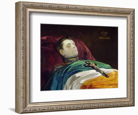 Michael Collins (Love of Ireland), 1922-Sir John Lavery-Framed Giclee Print