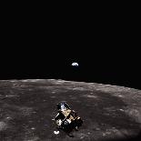 Lunar Module, Earth, and Moon-Michael Collins-Mounted Photographic Print