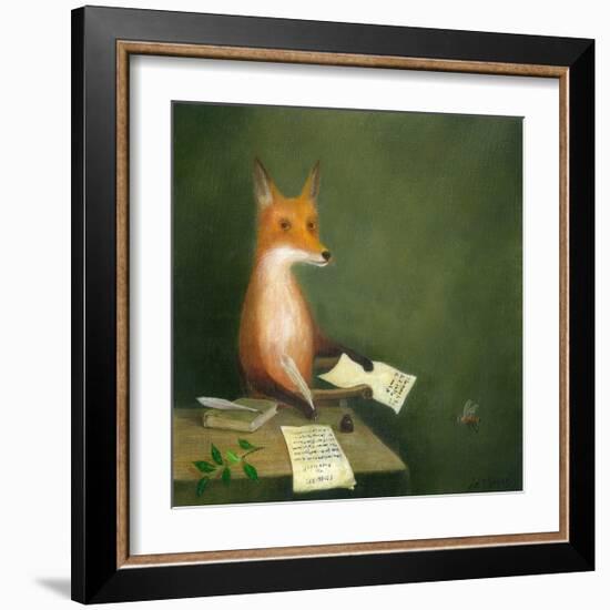 Michael Drayton Writing Poly-Olbion-DD McInnes-Framed Art Print