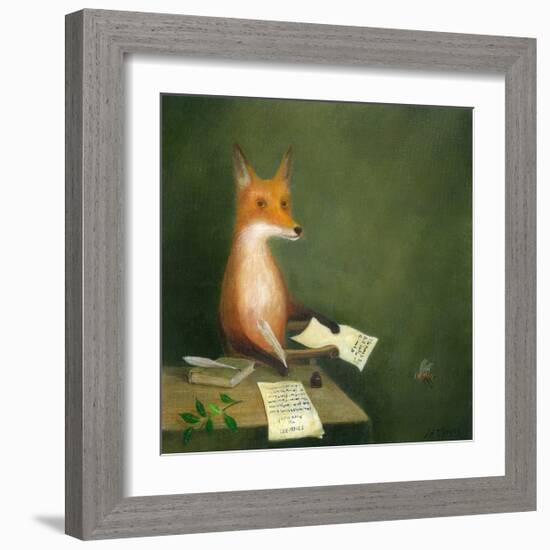 Michael Drayton Writing Poly-Olbion-DD McInnes-Framed Art Print