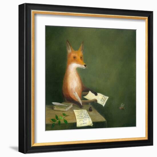 Michael Drayton Writing Poly-Olbion-DD McInnes-Framed Art Print