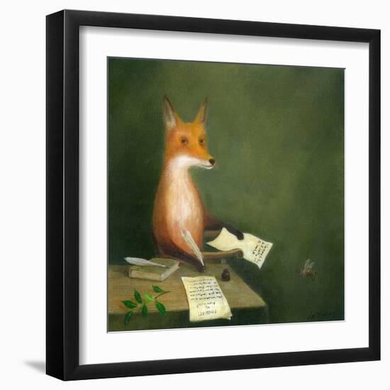 Michael Drayton Writing Poly-Olbion-DD McInnes-Framed Art Print