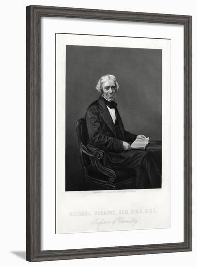 Michael Faraday, British Scientist, C1880-DJ Pound-Framed Giclee Print