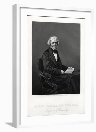 Michael Faraday, British Scientist, C1880-DJ Pound-Framed Giclee Print