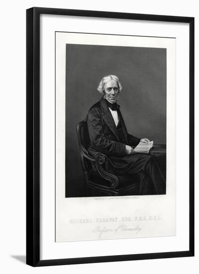 Michael Faraday, British Scientist, C1880-DJ Pound-Framed Giclee Print