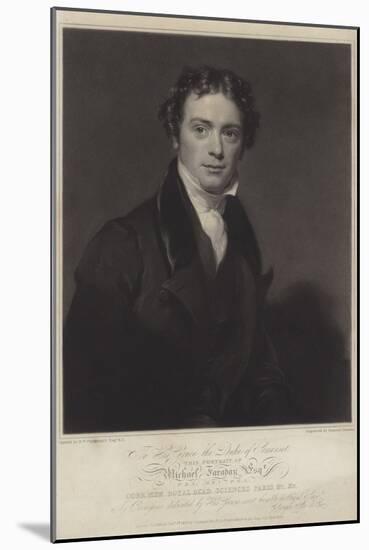 Michael Faraday, English Physicist and Chemist-null-Mounted Photographic Print
