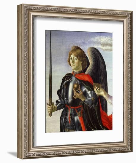 Michael, from Tobias and the Three Archangels (Detail)-Francesco Botticini-Framed Giclee Print