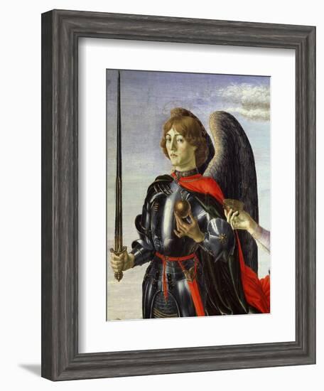 Michael, from Tobias and the Three Archangels (Detail)-Francesco Botticini-Framed Giclee Print