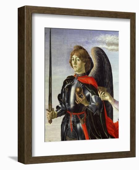 Michael, from Tobias and the Three Archangels (Detail)-Francesco Botticini-Framed Giclee Print