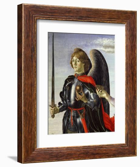 Michael, from Tobias and the Three Archangels (Detail)-Francesco Botticini-Framed Giclee Print