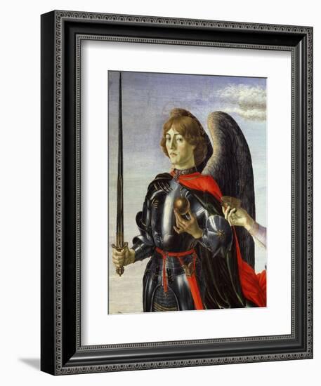 Michael, from Tobias and the Three Archangels (Detail)-Francesco Botticini-Framed Giclee Print