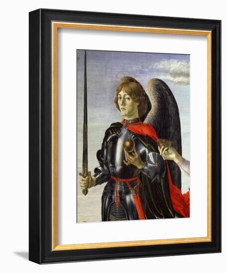 Michael, from Tobias and the Three Archangels (Detail)-Francesco Botticini-Framed Giclee Print