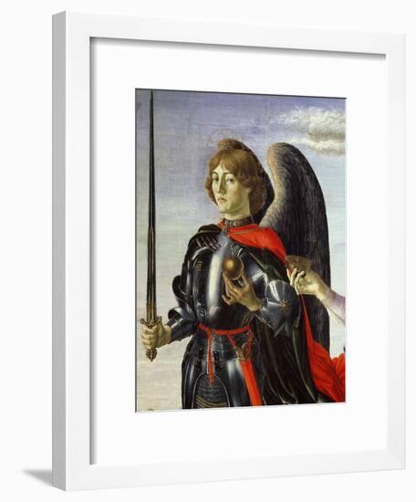 Michael, from Tobias and the Three Archangels (Detail)-Francesco Botticini-Framed Giclee Print