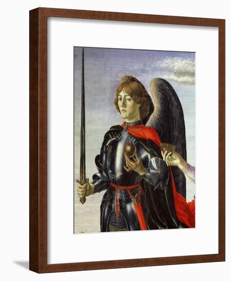 Michael, from Tobias and the Three Archangels (Detail)-Francesco Botticini-Framed Giclee Print