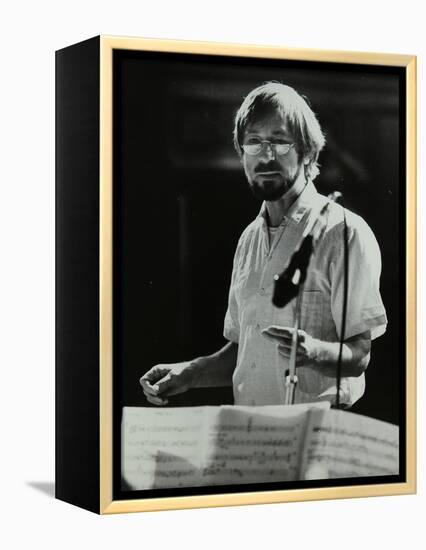 Michael Garrick at Berkhamsted Civic Centre, 1985-Denis Williams-Framed Premier Image Canvas