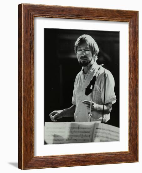 Michael Garrick at Berkhamsted Civic Centre, 1985-Denis Williams-Framed Photographic Print