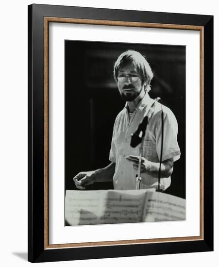 Michael Garrick at Berkhamsted Civic Centre, 1985-Denis Williams-Framed Photographic Print