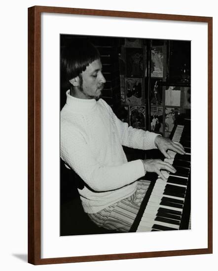 Michael Garrick Playing the Piano at the Bell, Codicote, Hertfordshire, 4 January 1981-Denis Williams-Framed Photographic Print