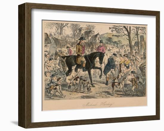 'Michael Hardey', 1854-John Leech-Framed Giclee Print