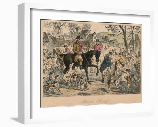 'Michael Hardey', 1854-John Leech-Framed Giclee Print