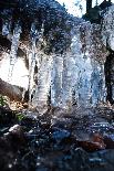 ice cave with icicles in the back light, Baden-Wurttemberg, Germany [M]-Michael Hartmann-Framed Photographic Print