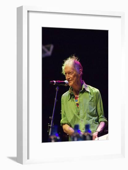 Michael Horovitz, During a Performance of 'Poem', Queen Elizabeth Hall, London, 14th June 2012-Veronique Dubois-Framed Photographic Print