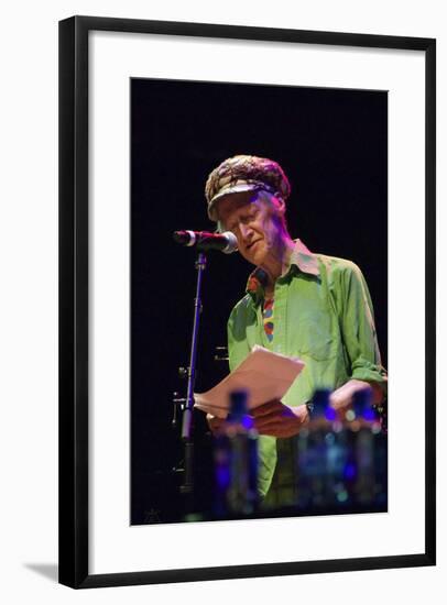 Michael Horovitz, During a Performance of 'Poem', Queen Elizabeth Hall, London, 14th June 2012-Veronique Dubois-Framed Photographic Print