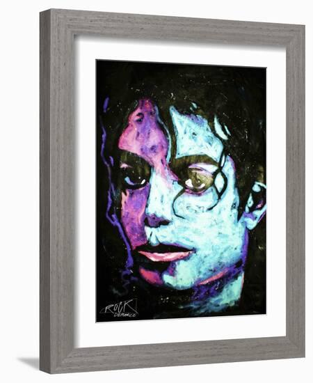 Michael Jackson 001-Rock Demarco-Framed Giclee Print