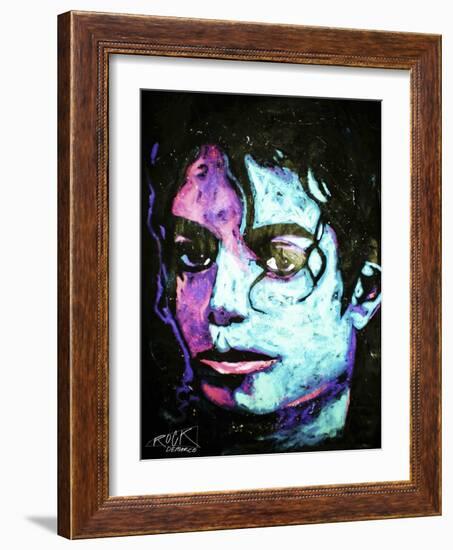 Michael Jackson 001-Rock Demarco-Framed Giclee Print