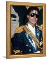 Michael Jackson at Grammy Awards-John Paschal-Framed Premier Image Canvas