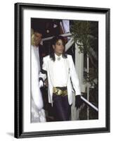 Michael Jackson Attending the Academy Awards-David Mcgough-Framed Premium Photographic Print