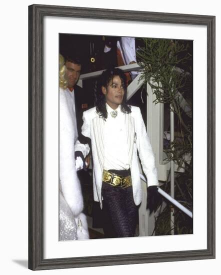 Michael Jackson Attending the Academy Awards-David Mcgough-Framed Premium Photographic Print