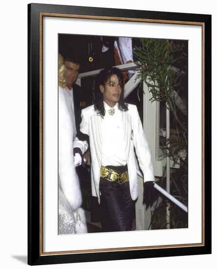 Michael Jackson Attending the Academy Awards-David Mcgough-Framed Premium Photographic Print